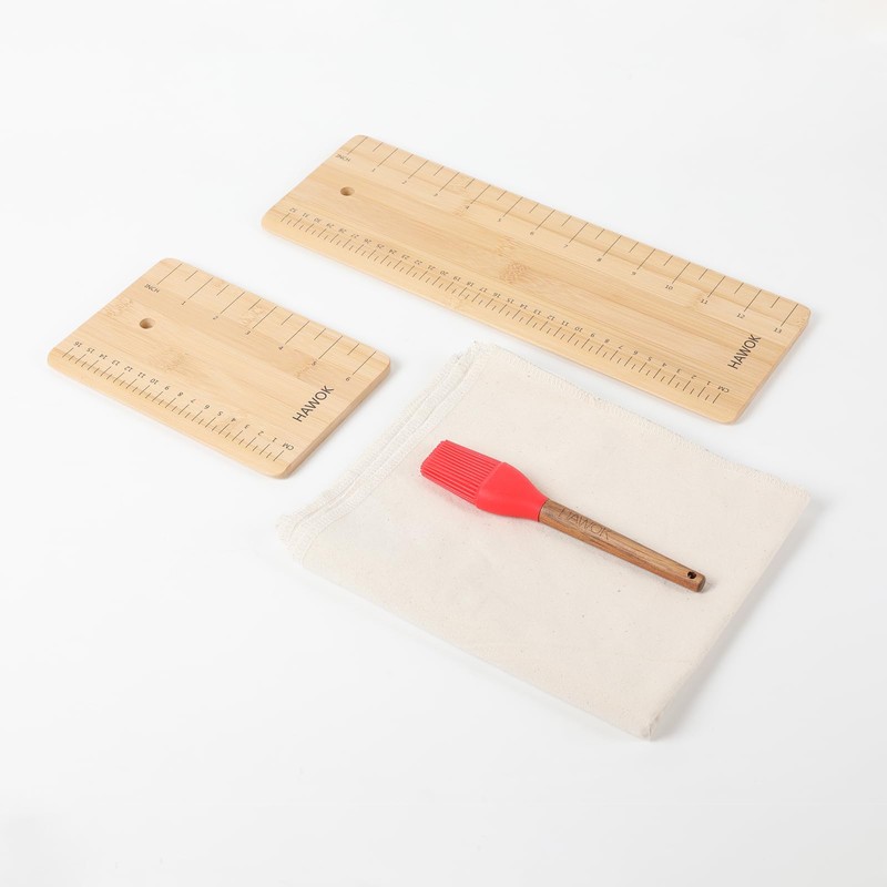 HAWOK Baguette Flipping Board Bamboo Bagutter Transfer Peel Set…