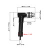 QWORK 90 Degree Right Angle Drill Attachment Adapter with 8mm