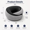 Memory Foam Travel Neck Pillow for Airplane Rest – Signature