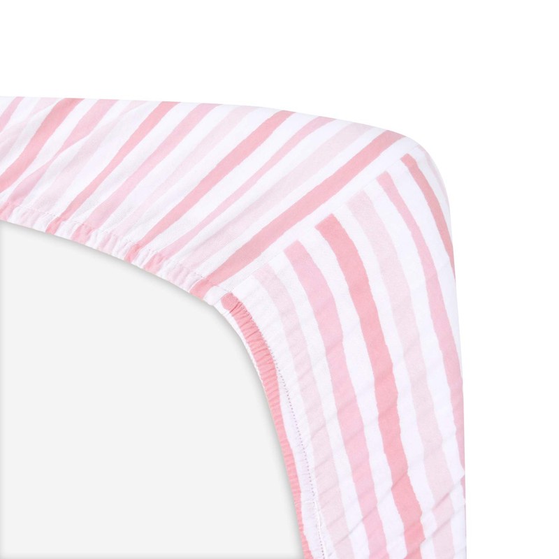 Biloban Pack and Play Fitted Sheets 2 Pack, 100% Natural