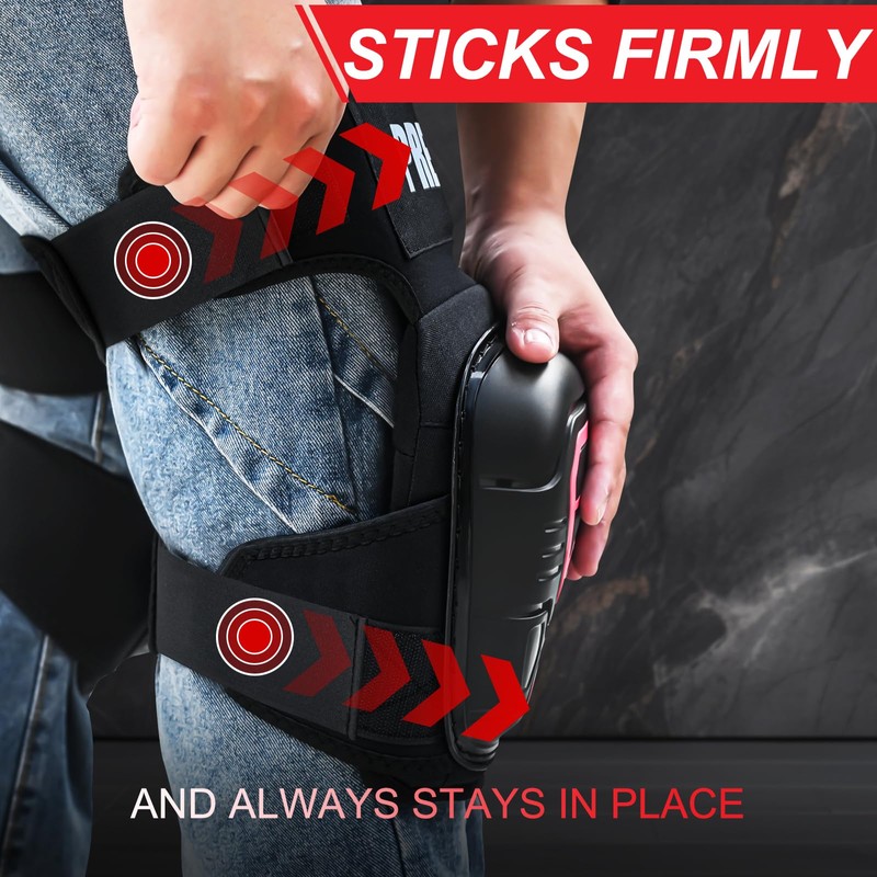 Professional Gel Padded Knee Pads Adjustable Straps Gardening Construction