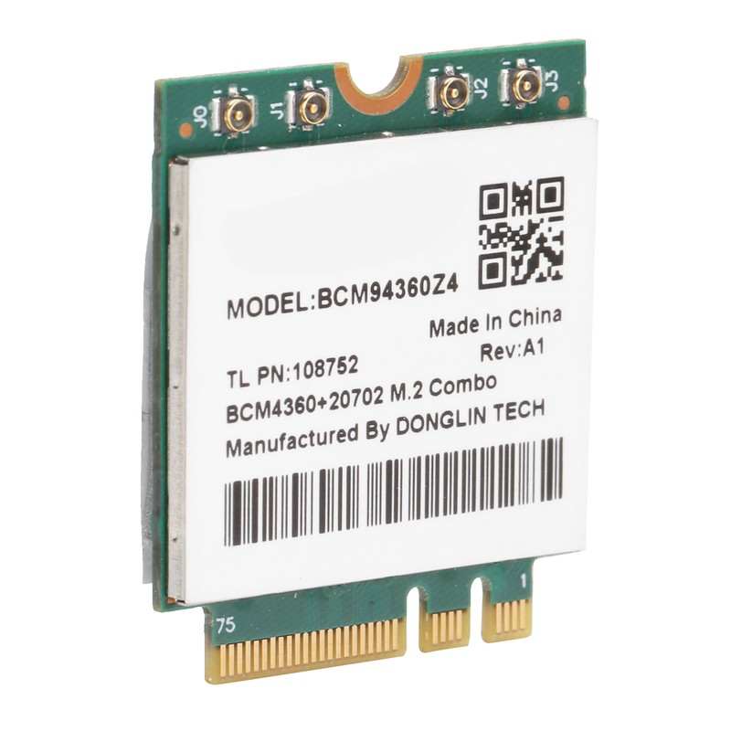 Wireless Network Card 802.11ac 1300Mbps WiFi Bluetooth 4.0 M.2 NGFF
