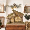 Roman Fontanini 9-Inch Nativity Stable – Handcrafted Rustic Manger for