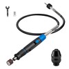 SALIGTEKH Flexible shaft Rotary Tool Attachment, Keyless Chuck 1/32” (0.8mm)