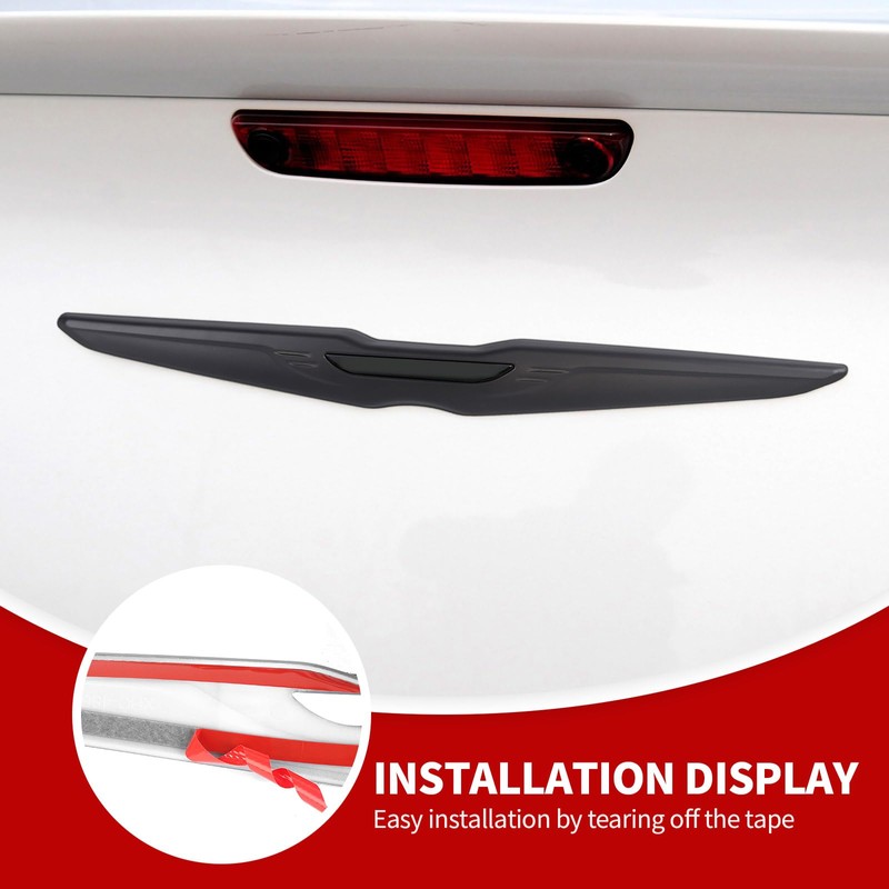 JeCar Front Bumper Grille Rear Trunk Emblem Badge Trim Cover
