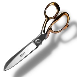 Weltmeister Solingen Germany Dressmaking Scissors 7 - 10 Inch Gold-Plated Suitable as Professional Fabric Scissors and Textile Scissors (8 Inches)