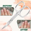 OCBA 3.5" Cuticle Nail Scissor Professional Stainless Steel Curved Blade