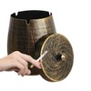 Outdoor Cigar Ashtray with Lid, 4 Holder Design, Windproof, Retro