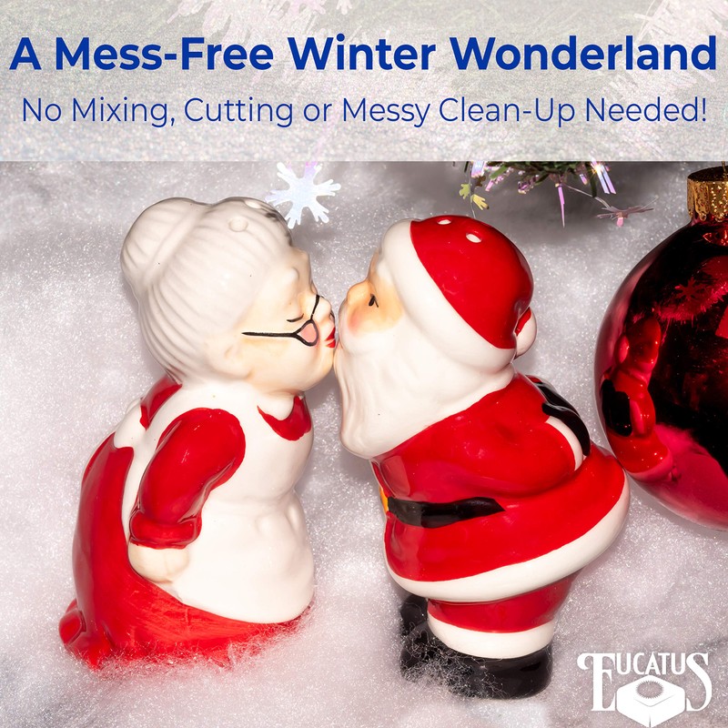 Super Realistic Fake Indoor Snow Blanket. 15 sqft Cotton-Like Fluffy