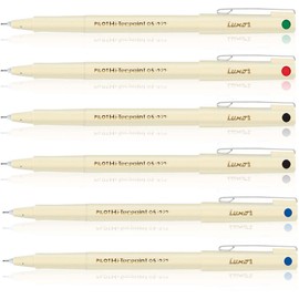 Pilot Hi-tecpoint 05 Pen (Blue/Black/Red/Green - Pack of 6)