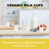 Luxshiny 16PCS Ceramic Creamer Jug, Mini Milk Pitchers Gravy Boat