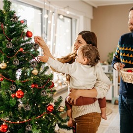 Animal Christmas Ornaments,Hanging 2D Flat Acrylic Christmas Tree Ornaments,Animal Decoration Christmas Ornaments for Tree,Car Hangable Pendant for Animal Lovers,Christmas Decor