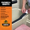 Gorilla Anti-Slip Tread Tape, 2" x 10' Roll, Black, (Pack