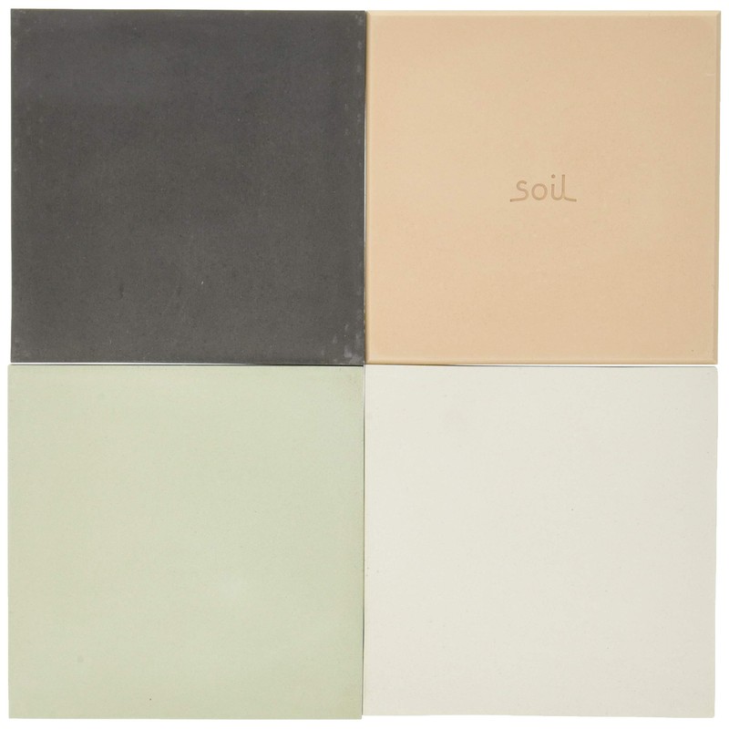 soil D206AS Coaster Large Square Assortment Approx. 3.9 x 3.9