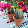 Del Mex - Camino de mesa tradicional mexicano Falsa (rosa