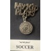 My Kid Plays Soccer New Brooch Pin Handcrafted Silver Tone