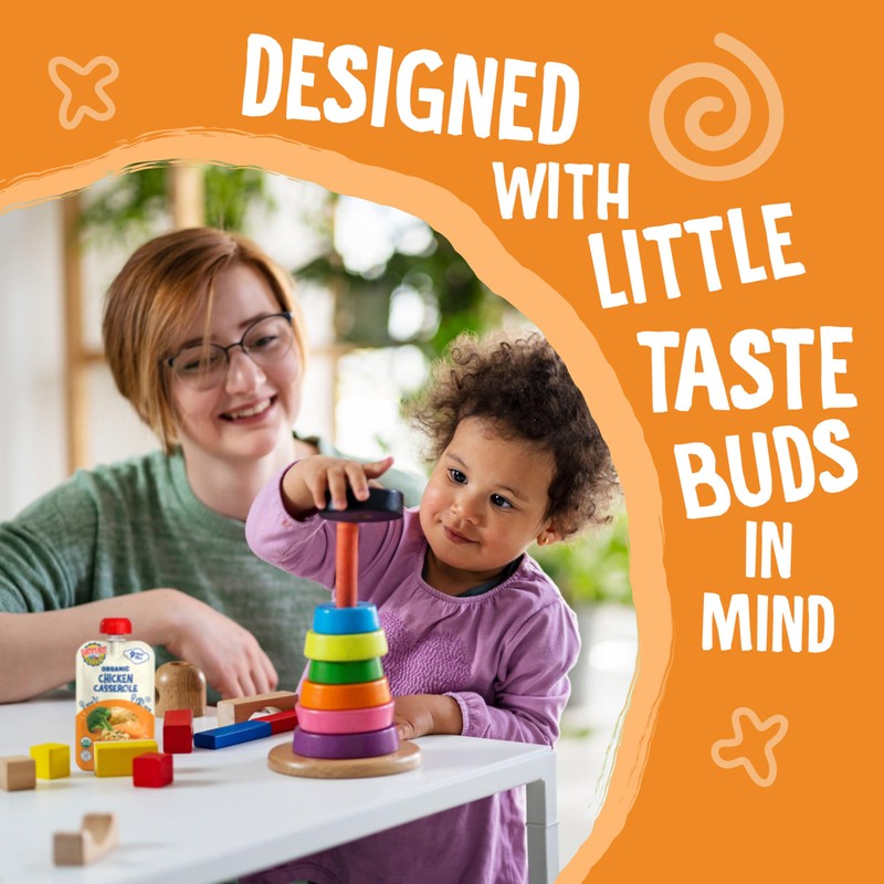 Earth's Best Organic Vegetable + Chicken Puree Chicken Casserole Pouch,