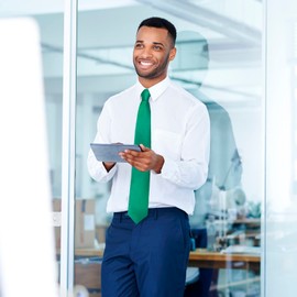 Luckyvestir Men's Stripe Check Ties 3.15" Silk Business Necktie for Husband Father Birthday Valentine's day Father's Day Gift, 037, Medium