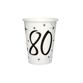 Santex 5242-80 Tumblers, 80 Years, Pack of 10