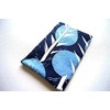 Blue Botanical Pocket Size Travel Fabric Tissue Holder
