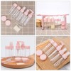 HYMUUNI 10 Pcs Set Pink Travel Bottles Plastic Travel Bottles