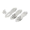 uxcell Cupboard 2-inch Stainless Steel Safety Padlock Door Latch Lock Hasp Staples 3pcs