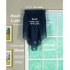 Today's Curtain Emelia Original Voile Ascot 25", Navy, 40" W