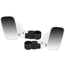 NICHE UTV Side View Mirror Set with 1.75" - 2" Roll Bar Cage for Polaris RZR Kawasaki Teryx Mule Pioneer Yamaha Rhino (White)