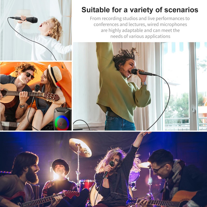 JYX Karaoke Dynamic Microphone Unidirectional PA System Speaker Conference/Karaoke/Speech 6.35mm