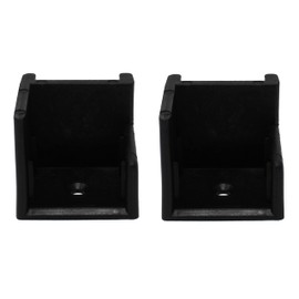 JSP Manufacturing Left Hand Hinge Pontoon Door Stop 2 Pack (Black)