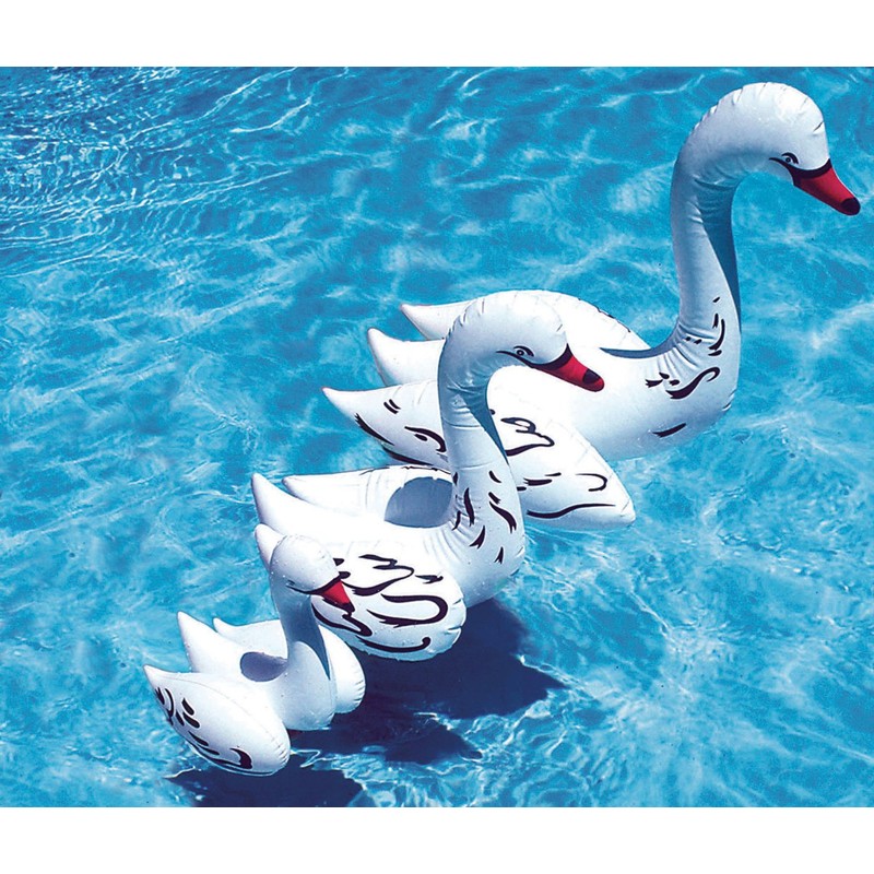 Poolmaster 81411 Floating Swimming Pool Backyard Décor, 3 Pack, Swan