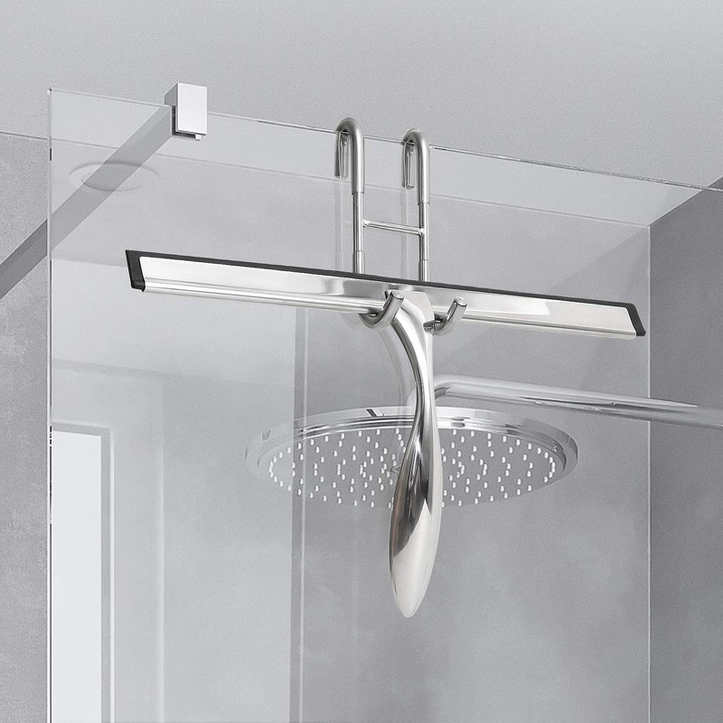 Simtive Shower Door Hooks (3-Pack), Towel Hooks for Bathroom Frameless