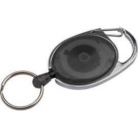 10 Piece Ski Pass Holder Black Transparent With Keyring, ID Holder, Yo Yo Badge Holder