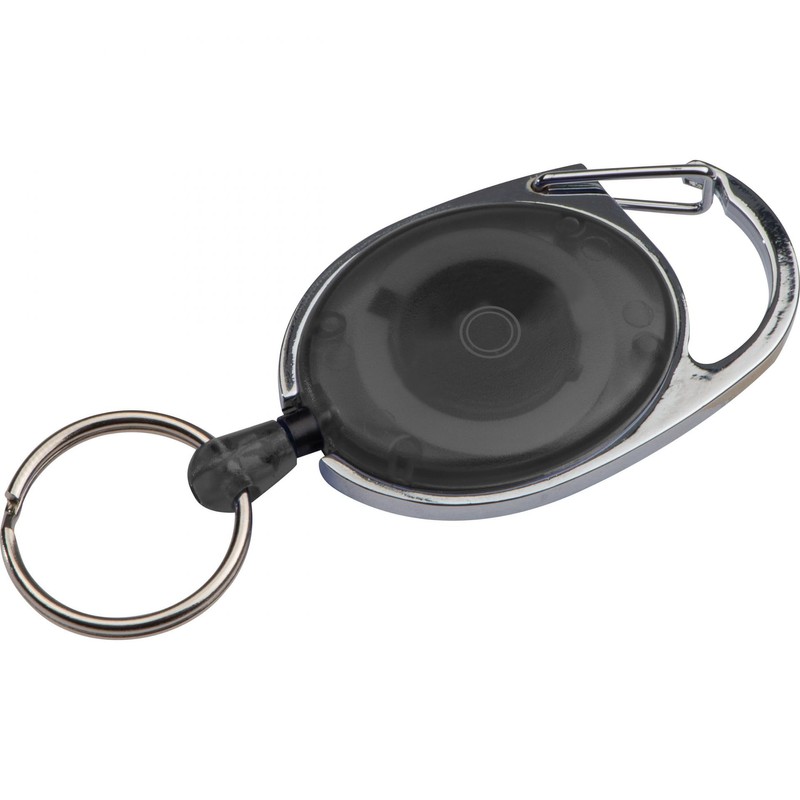 10 Piece Ski Pass Holder Black Transparent With Keyring, ID