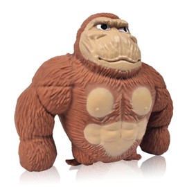 MGKEOUF Stretchy Monkey Toys, Stress Relief Gorilla Toy,Stretch Gorilla Toy,Decompress Gorilla Toy for Kids and Adults, Anti-stress Orangutan Animals Toys for Party Favors (Brown)