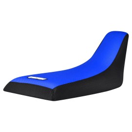 Honda 1986-1989 Honda FourTrax TRX 250 R QUAD Seat Cover  BLACK/TM BLUE standard #205