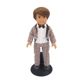 NUOBESTY Doll Stands Display Holder Doll Bracket Support Teddy Bear Stand for Home Black 15cm 4pcs