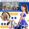 Remuuly 20 Pcs Cheer Pom Pom Keychain Cheerleader Gifts Cheerleading