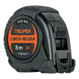Truper FCN-8M flexómetro cinta negra 8M 27 Mm 11747