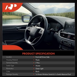 A-Premium - Interruptor de ventana eléctrica principal del lado del conductor compatible con Toyota RAV4 1998 1999 2000, utilidad deportiva, 4 puertas, reemplazo# 8482042060