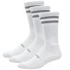 FootJoy Men's ComfortSof Crew 3-Pack Socks, White, Fits Shoe Size