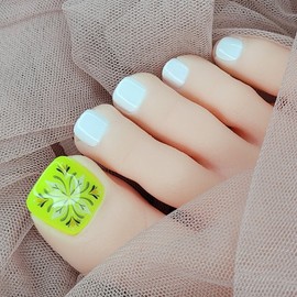 Summer welcomePaddy Bohemian fluorescent color just for the thumb - Paddy A 10p / 여름맞이엄지만 패디 보헤미안 형광컬러 - 패디A 10p