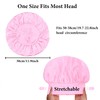 PhieeSeriy 2 Pack Silk Bonnet for Sleeping Women, Adjustable Soft