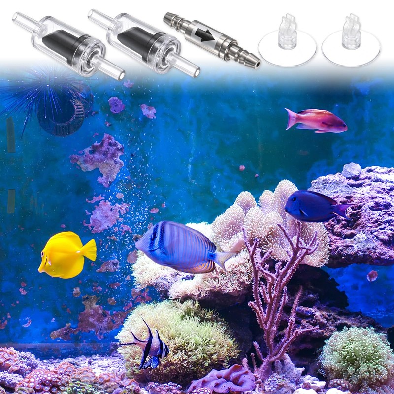 M METERXITY Aquarium Check Valves 1 Way Non-Return Stainless Steel