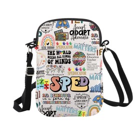 Special Education Teacher Gift Choose to Include Sped Squad Zipper Pouch Makeup Bag (SPED Cr EU)