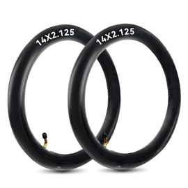 2 Packs Inner Tube 14 x 2.125, Electric Bike Tire Tube with Angled Valve Stem Electric Scooter E-Bike Inner Tube Replacement