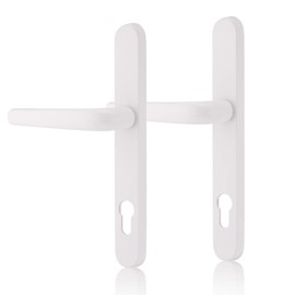 XFORT® UPVC Door Handles White, PVC Door Handle for External Doors, External Door Handle for Patio Doors, Front Door Handles in White, Can Be Used On Double Glazed Doors.