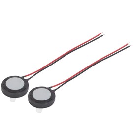 Audiofan Micro Speaker, 2 Wires, Embedded Thin Speaker Unit, 8Ω1W, 0.6 inch (15 mm), DIY Replacement, Repair Parts, 2 Pieces