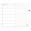Daigo E1017 2025 Schedule Book, Appointment Weekly Left, Red, Begins