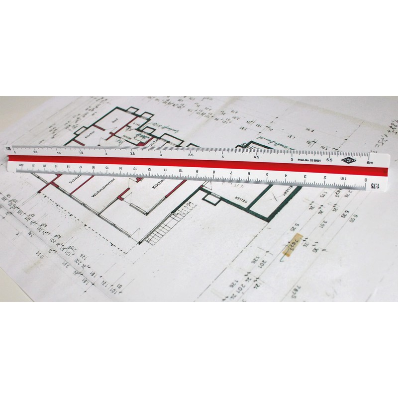 Wedo 52 55002 30 cm Engineer’s Triangular Scale